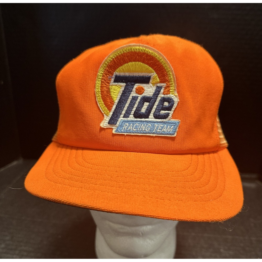 Vintage Tide Racing Team Orange Trucker Hat